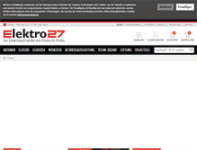 Tablet Screenshot of elektro27.de